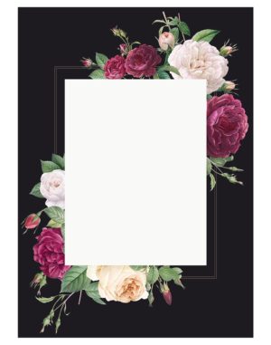 Floral-wedding-invitation-welcome-board