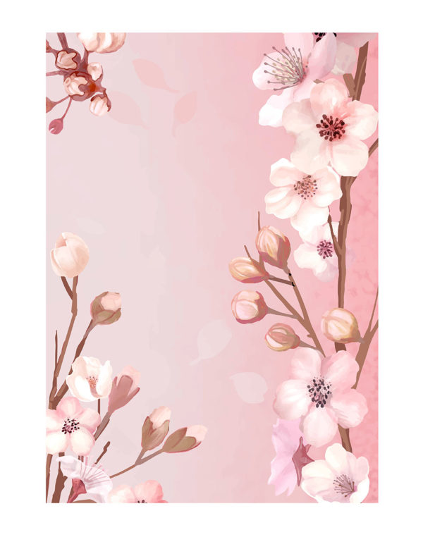 Pink-Cherry-Blossoms-welcome-board