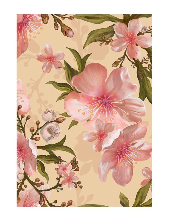 Pink-Floral-welcome-board