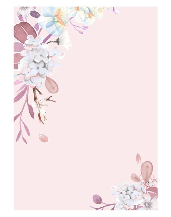 Pink-floral-welcome-board