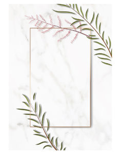 Blank-rectangle-leafy-frame