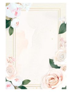 Floral-frame-on-a-marble-background