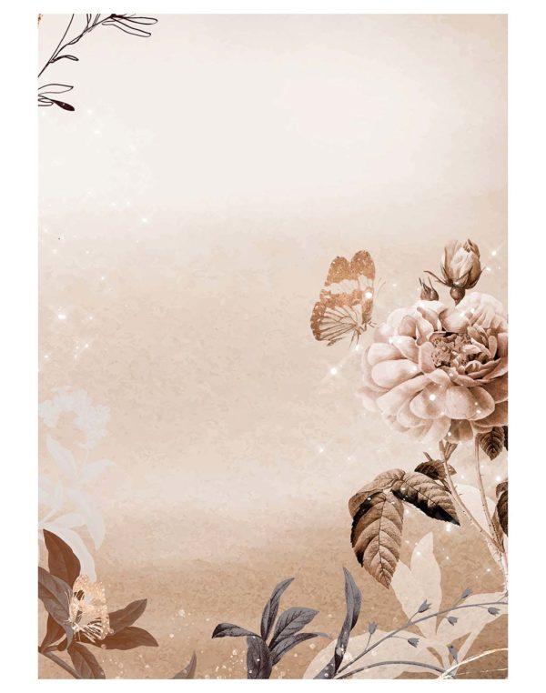Flower-background,-aesthetic-poster-vector,-remixed-from-vintag