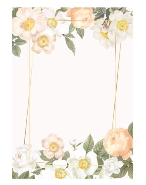 Hand-drawn-floral-rectangle-gold