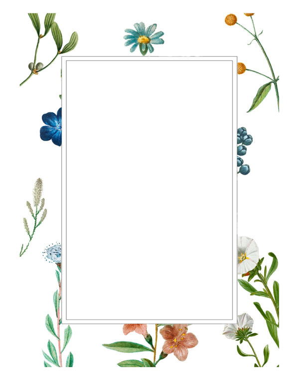 Rectangle-frame-on-a-floral