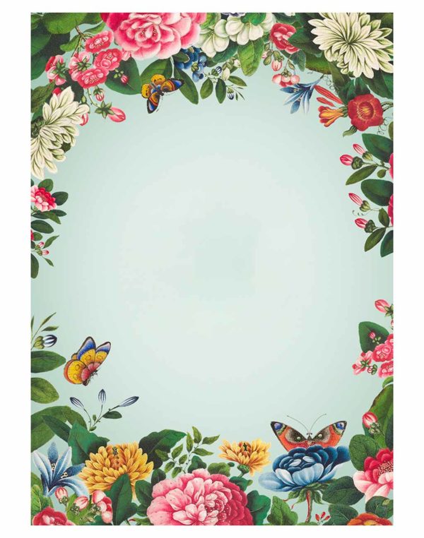 Vintage-mixed-Chinese-flower-frame