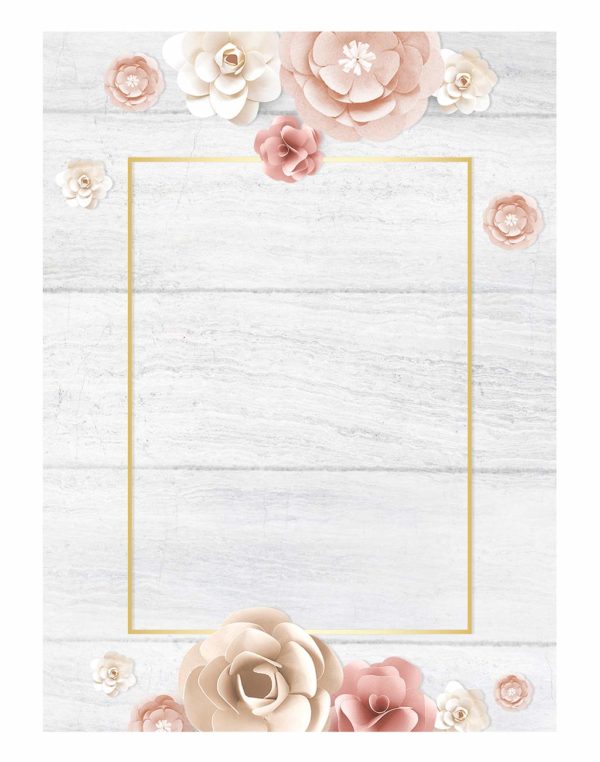 rectangle-frame-flower-paper-craft