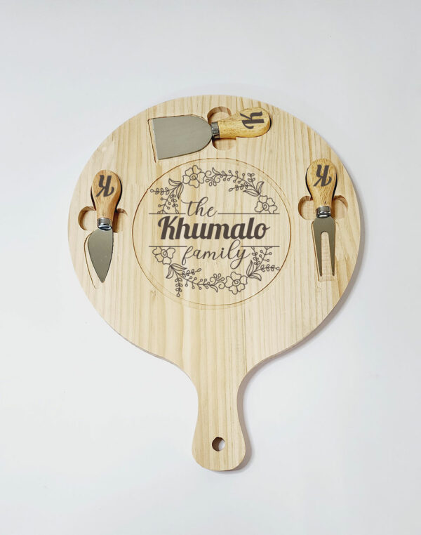personalized cheese board